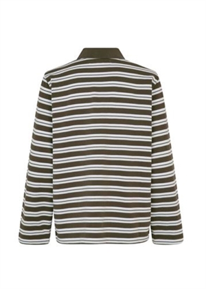 Sadover ls polo 15512 Turkish Coffee Stripe Samsøe